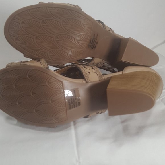 POP GUAPO Sand Open Toe Ankle Fashion Size 10 M - Picture 9 of 9